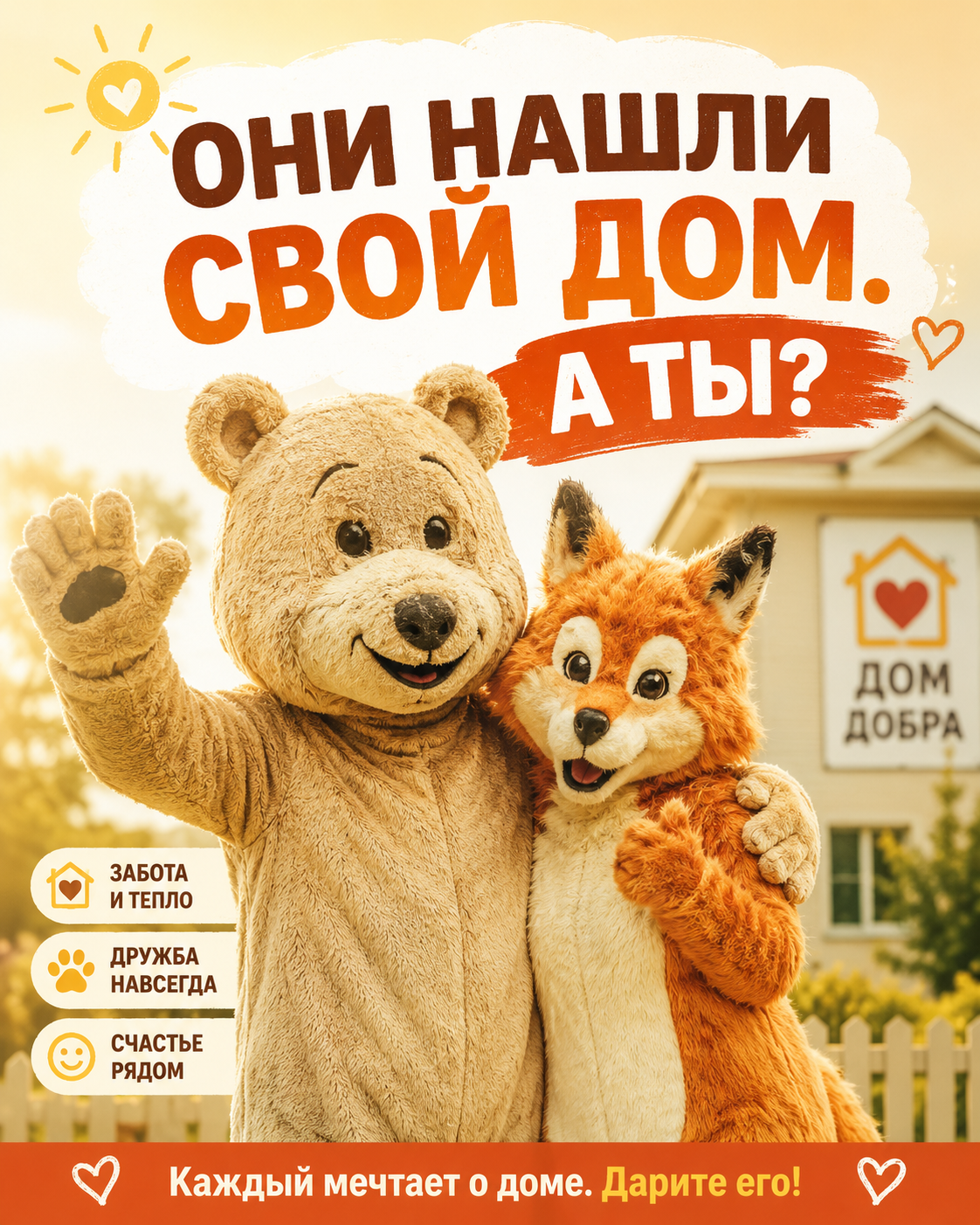 Рекламный постер Лосиного Острова: Они нашли свой дом. А ты?